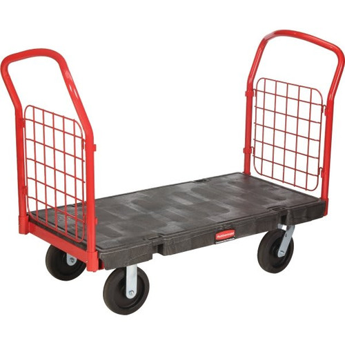 Rubbermaid Commercial Side-Panel Platform Truck W/ 8" Casters