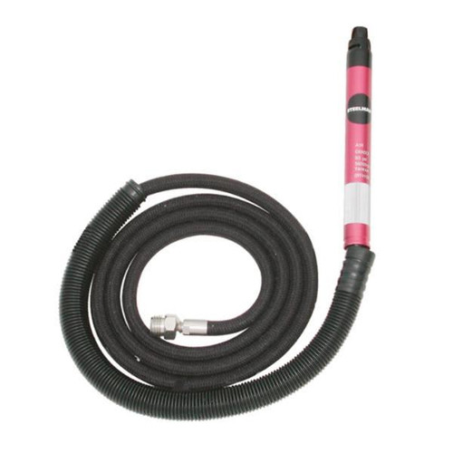 Steelman 1/8-Inch Micro Pneumatic Die Grinder With Rear Exhaust And 5-Foot Hose