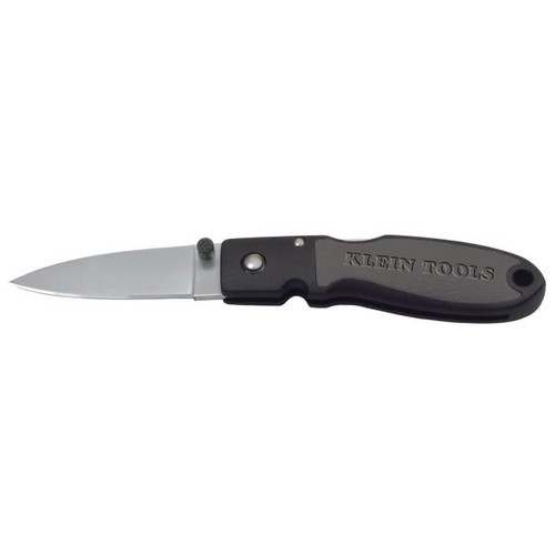 Klein Tools Black Drop Point Lightweight Knife