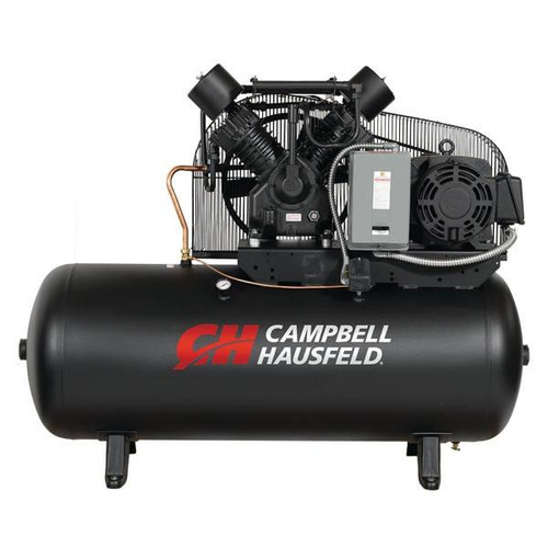 Campbell Hausfeld 120 Gallon 2 Stage Horizontal Air Compressor 15 Hp Ce8003