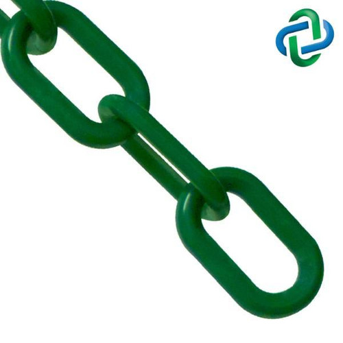 Mr. Chain 1 Inch X 25 Ft. Evergreen Plastic Barrier Chain