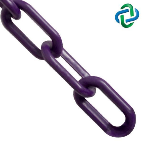 Mr. Chain 1 Inch X 25 Ft. Purple Plastic Barrier Chain