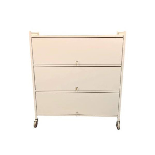 Omnimed Omnicart 24 Cap Big Beam With Full Door Locking Panel, Flat Key, Beige