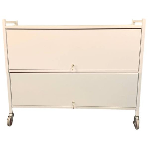 Omnimed Omnicart 16 Cap Big Beam With Full Door Locking Panel, Flat Key, Beige