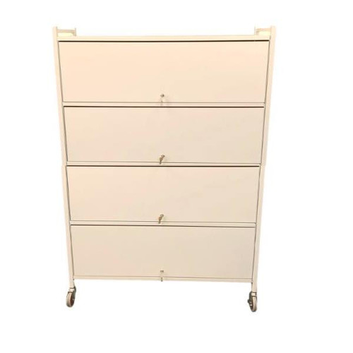 Omnimed Omnicart 32 Cap Big Beam With Full Door Locking Panel, Flat Key, Beige