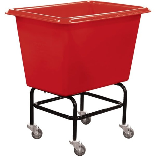 Royal Basket Trucks 6 Bushel Polyethylene Elevated Truck, Red