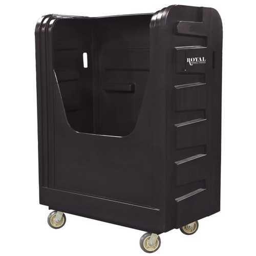 Royal Basket Trucks 48 Cu Ft Bulk Poly Truck 50 1/2 X 28 X 59 X 66 3/4, Black