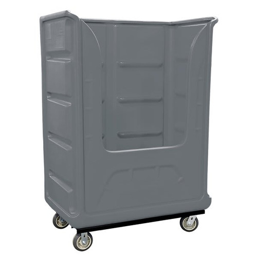 Royal Basket Trucks 48 Cubic Foot Bulk Poly Truck 48 X 28 X 61 X 68 1/2, Gray