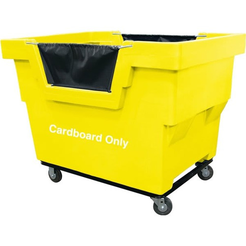 Royal Basket Trucks 26.5 Cubic Foot Mail Truck, Yellow, W/ Cardboard Only Decal