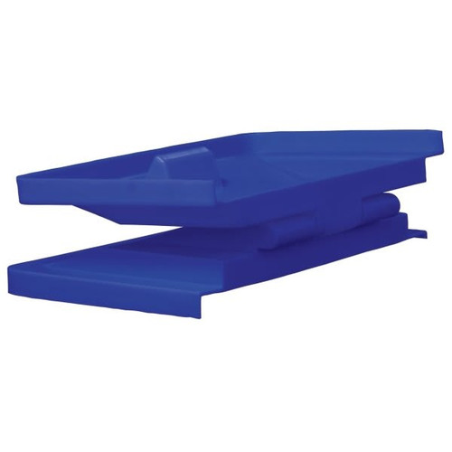 Royal Basket Trucks 20 Bushel Polyethylene Hinged Lid, Blue