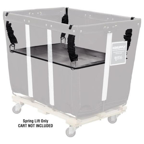 Royal Basket Trucks Spring Lift For 6 Bushel Basket Truck, Black
