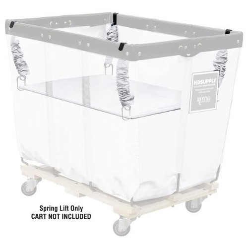 Royal Basket Trucks Spring Lift For 14 Bushel Basket Truck, White
