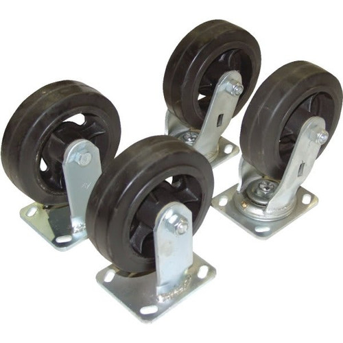 Vestil 2400 Lb Mold-On-Rubber Caster Kit 8" X 2"