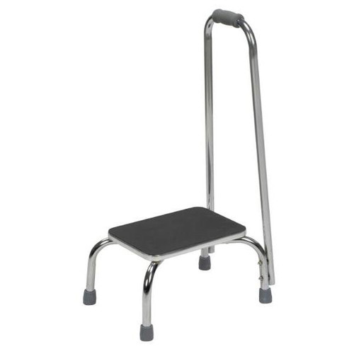 Dmi Safety Step Stool With Handle, Silver And Black