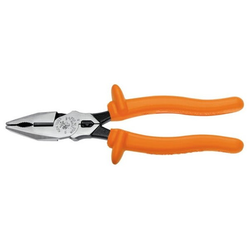 Klein Tools Insulated Universal Combination Side Cutting Crimping Plier 8"