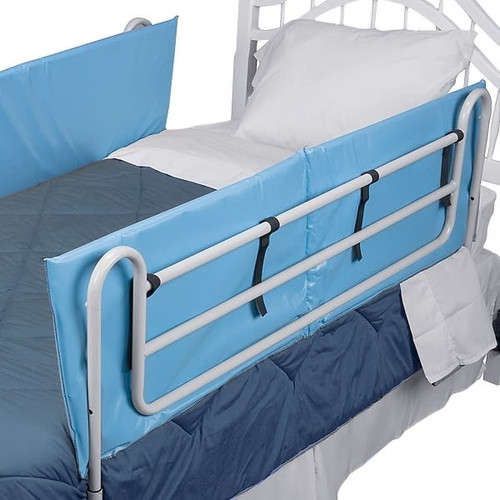 DMI Bed Rail Bumper Pad Covers, Pair Of 60"X15"X0.5", Rails Not Included, Blue