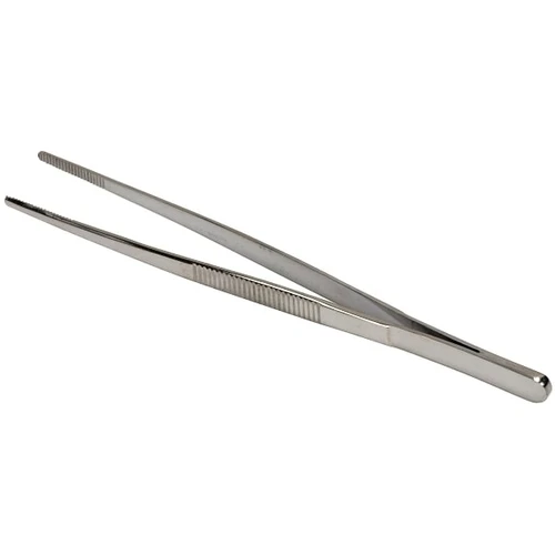 Mabis Healthcare 5 In. Surgical Tweezers/Dressing Forceps, Serrated, Stainless
