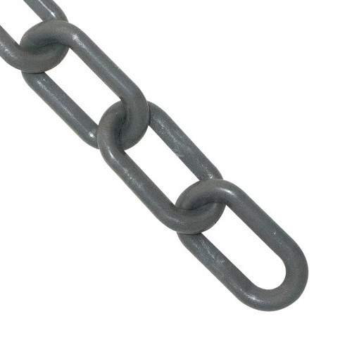 Mr. Chain 2 Inch Heavy Duty X 25 Feet Slate Gray Plastic Barrier Chain