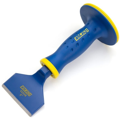 Estwing 3-Inch Wide Hex Shaft Masonry Chisel Blu