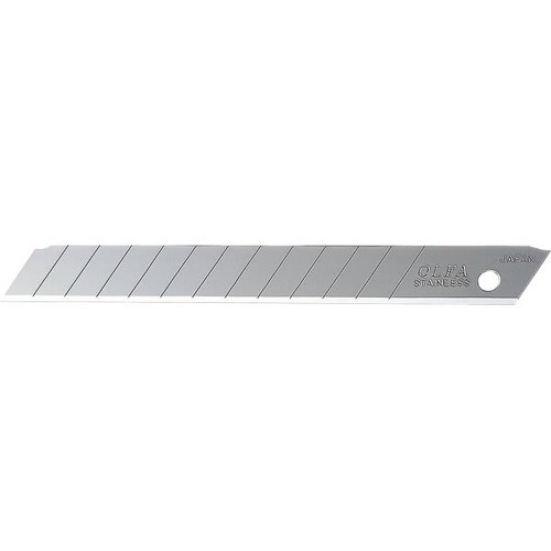 Olfa Ab-50s 9mm 13pt Stainless Steel Snap Off Blade, Package Of 50