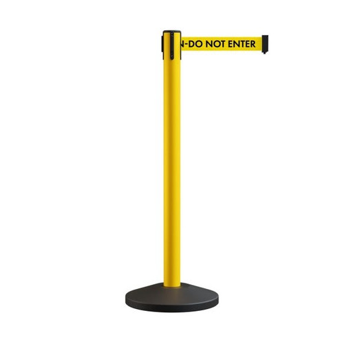 Montour Line 11' Crowd Control Retractable Belt -Caution - Do Not Enter Belt