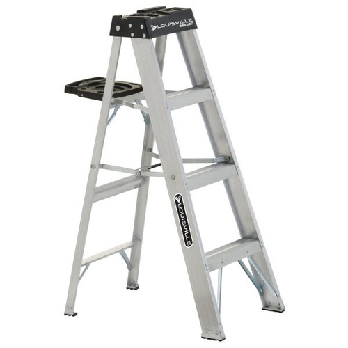 Louisville Ladder As3000 4 Ft. 300 Lb. 3-Step Aluminum Step Ladder