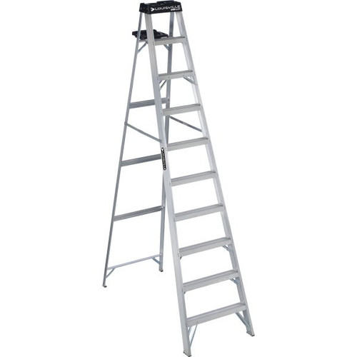 Louisville Ladder As3000 10 Ft. 300 Lb. 9-Step Aluminum Step Ladder