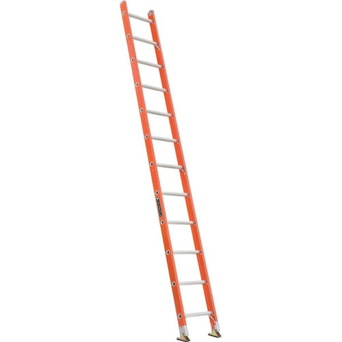 Louisville Ladder Fe3100 12 Ft. 300 Lb. Fiberglass 12-Step Straight Ladder