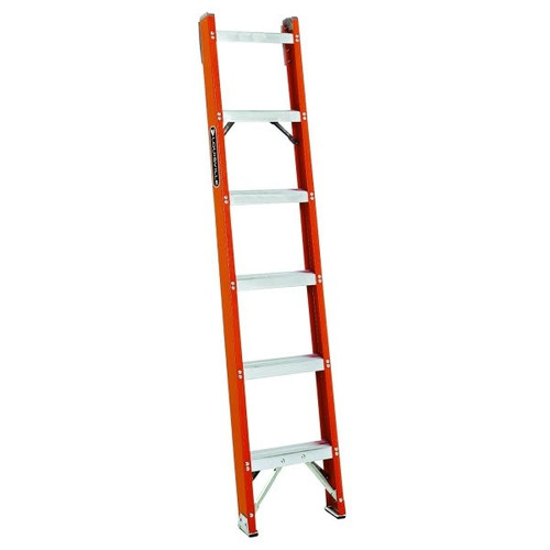 Louisville Ladder Fh1000 6 Ft. 300 Lb. Fiberglass 6-Step Shelf Ladder