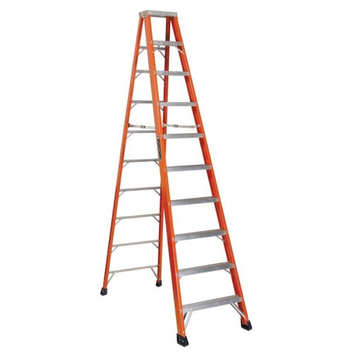 Louisville Ladder Fs1300hd 10 Ft. 375 Lb. 9-Step Fiberglass Step Ladder