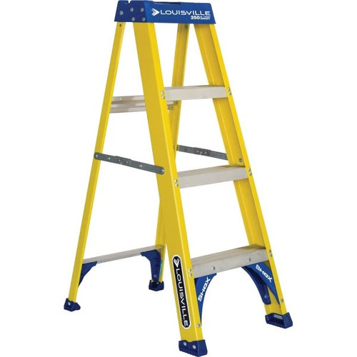 Louisville Ladder Fs2000 4 Ft. 250 Lb. Fiberglass 3-Step Stool Ladder