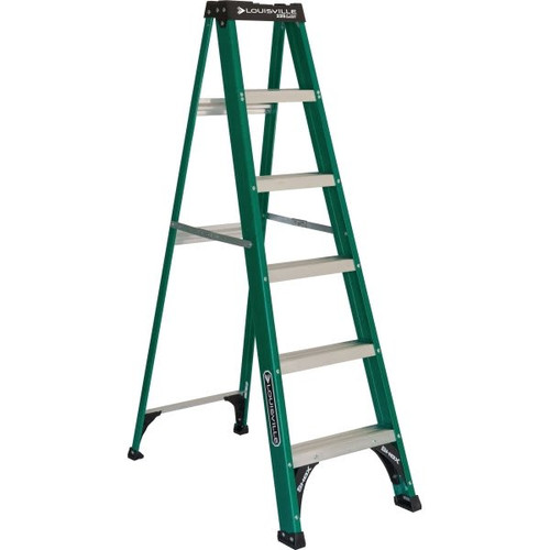Louisville Ladder Fs4000 5 Ft. 225 Lb. 4-Step Fiberglass Step Ladder