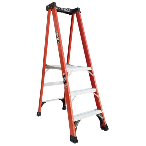 Louisville Ladder Fxp1800hd 3 Ft. 375 Lb. Fiberglass Pinnacle Platform Step Ladder