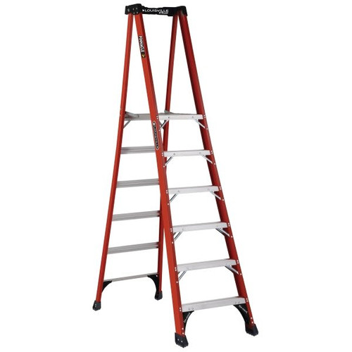 Louisville Ladder Fxp1800hd 6 Ft. 375 Lb. Fiberglass Pinnacle Platform Step Ladder