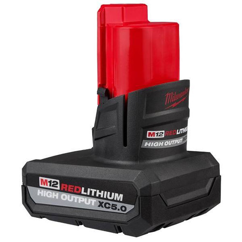 Milwaukee M12 REDLITHIUM 12v 5.0 Ah Lithium-Ion Xc High Output Battery Pack