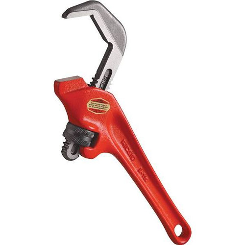 Ridgid 9-1/2", Offset Hex Jaw Pipe Wrench, Sturdy Plumbing Pipe Tool