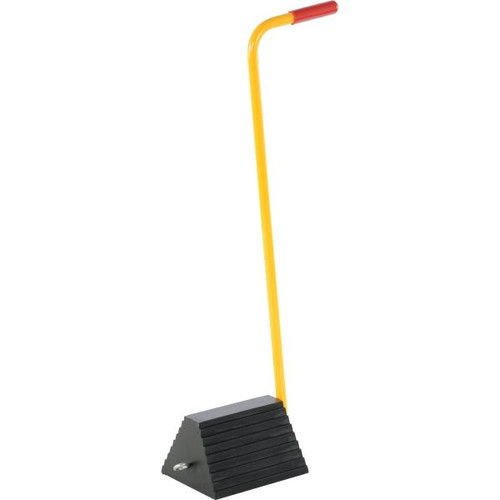 Vestil Rubber Wheel Chock-Handle 8 X 9.25 X 36.56