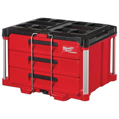 Milwaukee Packout 22 In. Modular 3-Drawer Tool Box W/ Metal Reinforced Corners