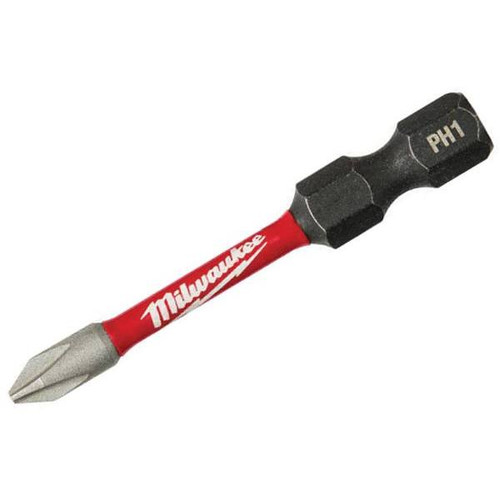 Milwaukee Shockwave 2in. Impact Duty Alloy Steel Phillips #1 Screwdriver Bit