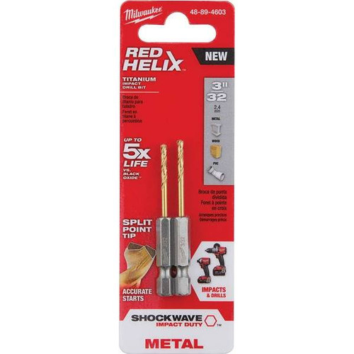 Milwaukee Shockwave 3/32 In. Titanium Drill Bit
