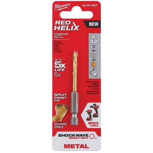 Milwaukee Shockwave 5/32 In. Titanium Drill Bit