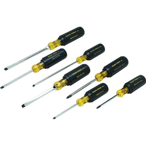 Klein Tools 7-Piece Screwdriver Set, Tip-Ident Screwdriver-Marking System