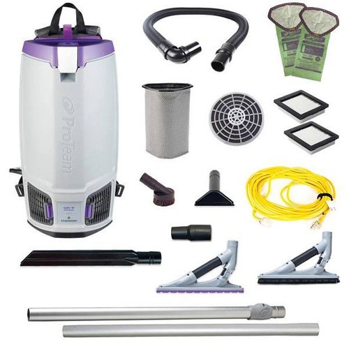 Proteam Go Fit 10 Qt Backpack W/ 120v Problade Carpet Tool