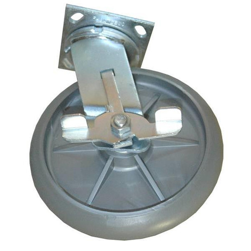 Rubbermaid Commercial Commercial 8in Swivel Plate Caster With Brake
