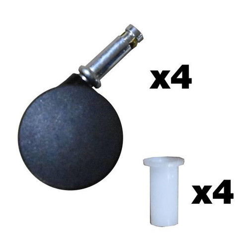 Rubbermaid Commercial 1-3/4 In. Swivel Stem Caster Kit For High Chair