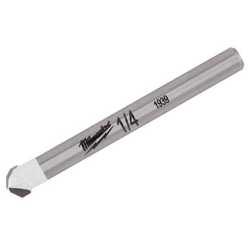 Milwaukee 1/4 In. Carbide Tipped Drill Bit (For Tile And Stone)