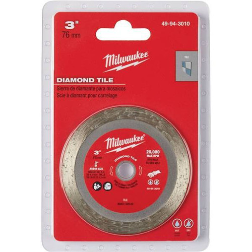 Milwaukee 3" Diamond Tile Blade
