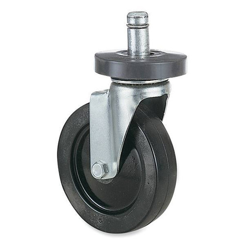 Safco Caster Kit For Industrial Shelving Units, 2 Locking/2 Nonlocking, Black