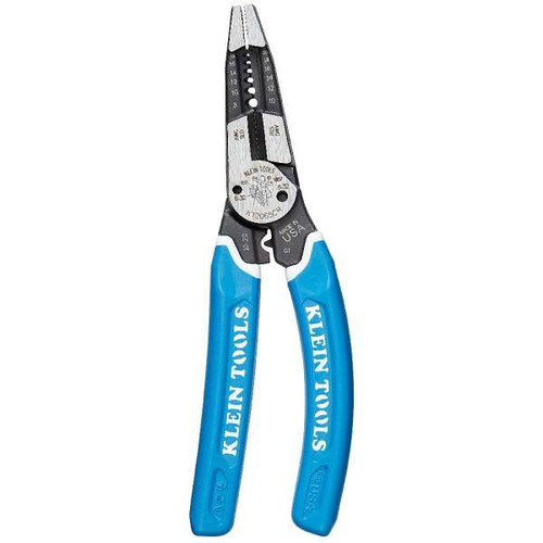 Klein Tools Klein-Kurve Heavy-Duty Wire Stripper / Cutter / Crimper, 8-20 Awg