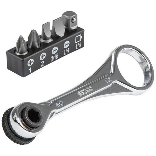 Klein Tools Slim-Profile Mini Ratchet Set, 5-Piece